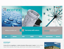 Tablet Screenshot of ecotex.cz