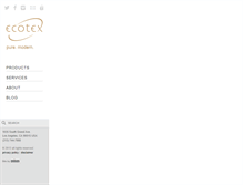 Tablet Screenshot of ecotex.com