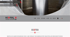 Desktop Screenshot of ecotex.de